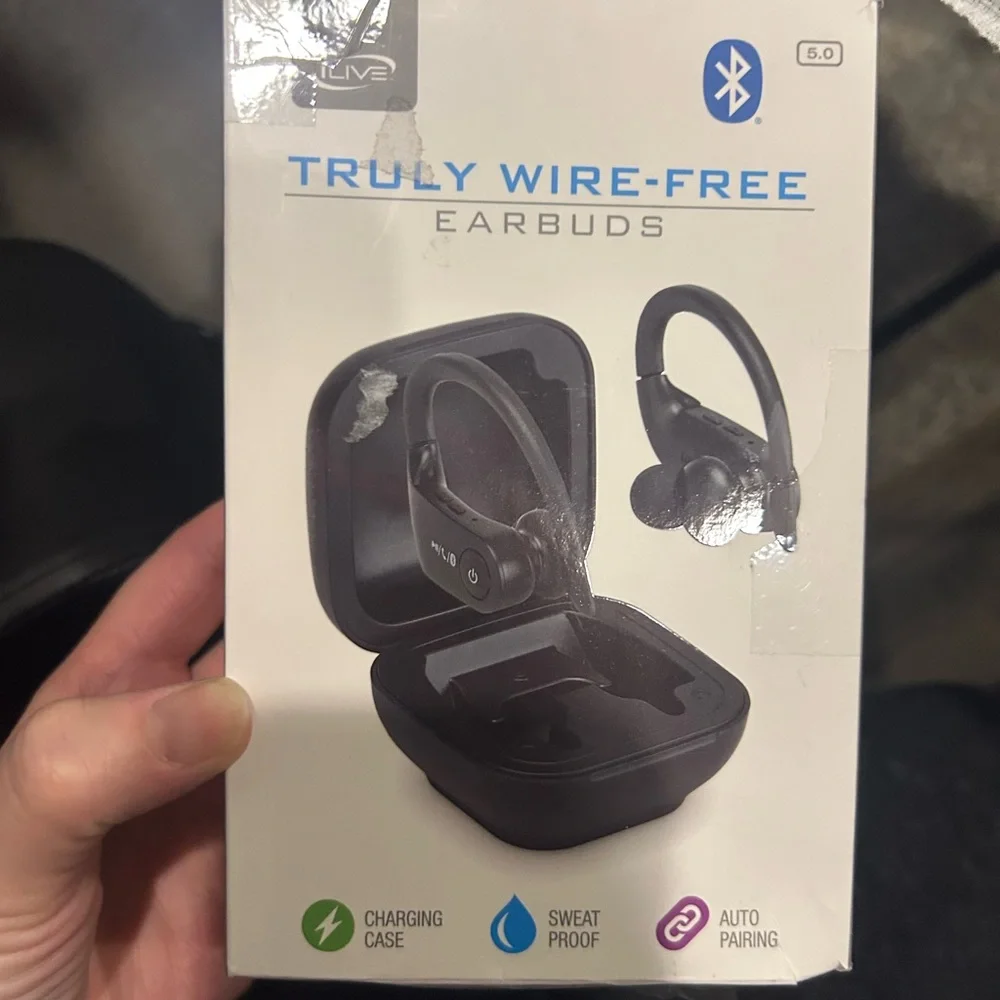 Black Truly Wire-Free Earbuds